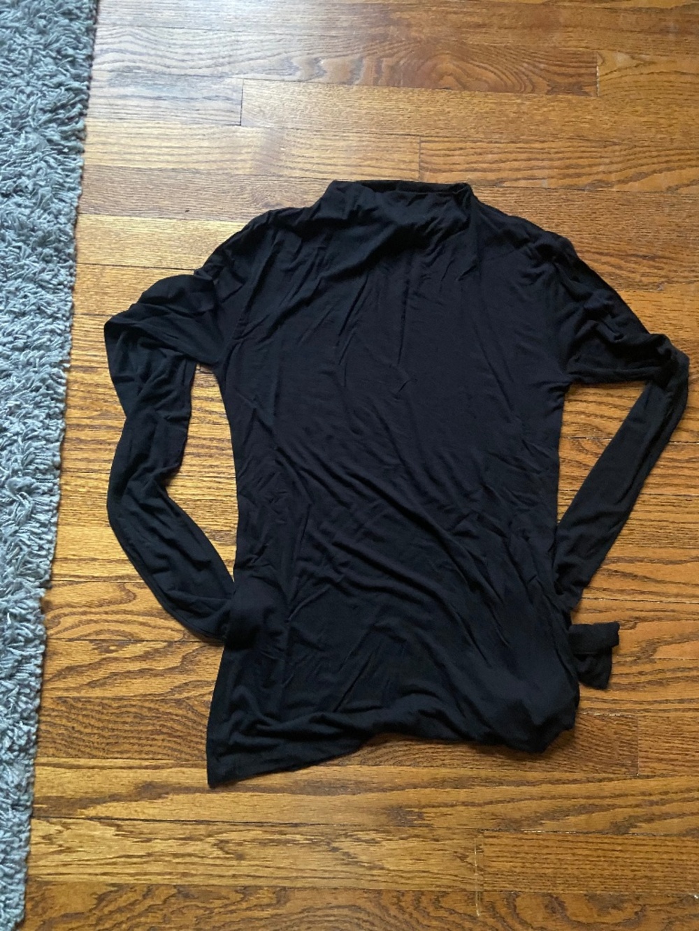 Soft black long-sleeve top by Marcellamoda New York, Size: XS